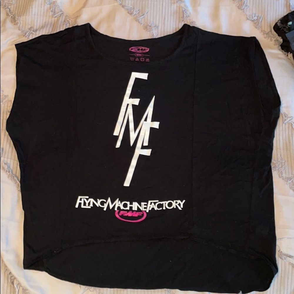 Fmf flowy black coverup style top